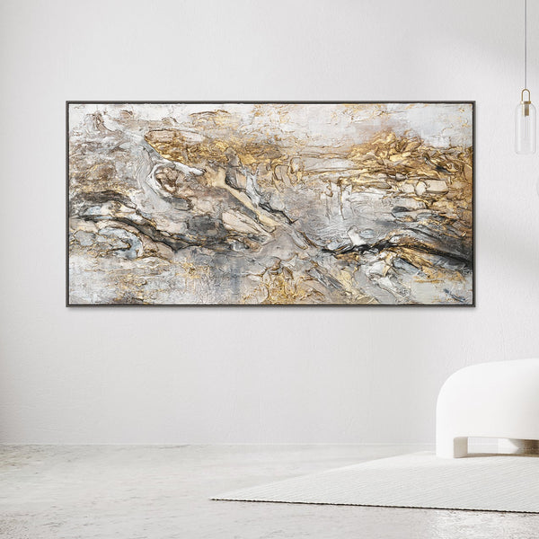 Gemälde Handgemalt „Glühen“ – Moderne Abstrakte Wohnung dekor