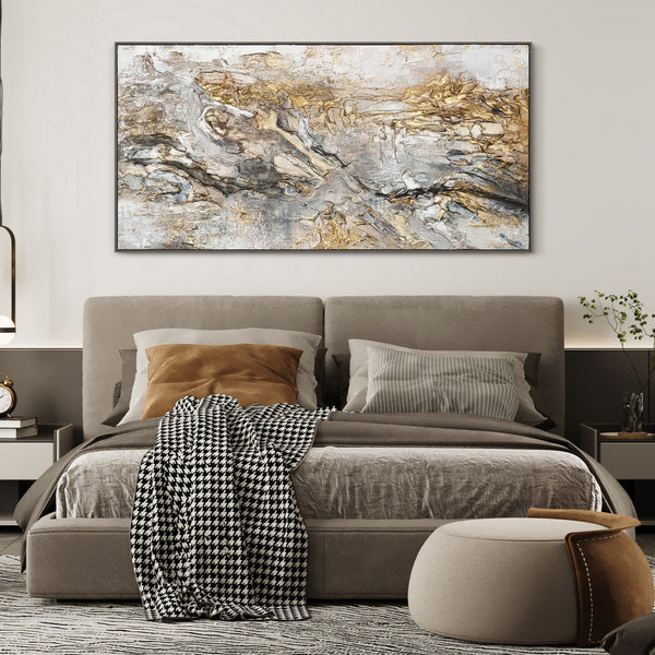 Gemälde Handgemalt „Glühen“ – Moderne Abstrakte Wohnung dekor