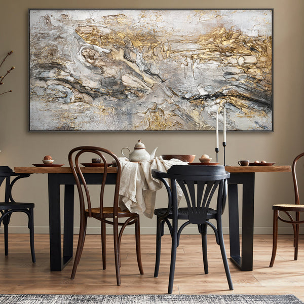 Gemälde Handgemalt „Glühen“ – Moderne Abstrakte Wohnung dekor