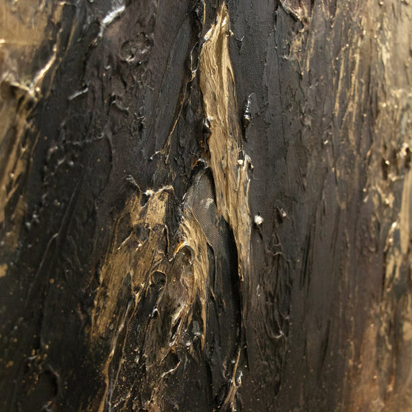 Moderne Kunst auf Leinwand – Abstraktes Bild mit Rahmen "Spiegelungen III"