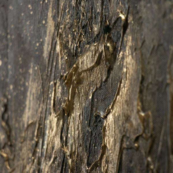 Moderne Kunst auf Leinwand – Abstraktes Bild mit Rahmen "Spiegelungen III"