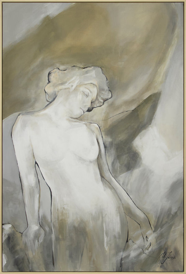 Käsinmaalatut Kuva Kangas abstrakti taulu "Rotterdamissa"