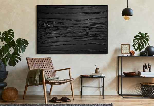 Leinwandbilder handgemalt mit Rahmen "Samt"