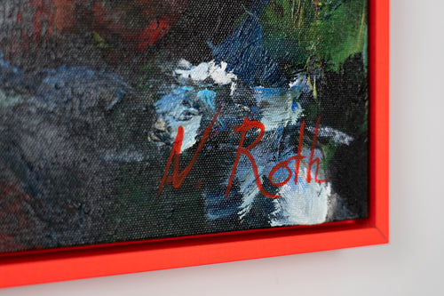 Rückseite Leinwand mit Rahmen