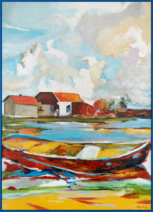 Künstlerische Acrylmalerei Struktur Deko