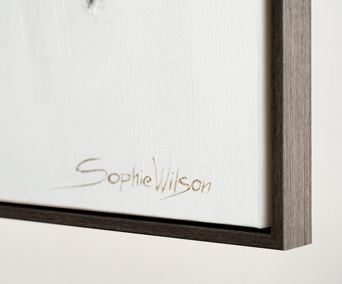 Käsinmaalattu abstrakti taide Kultaisilla Korostuksilla "Kaupunkirytmit"