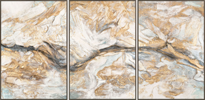 Abstraktit Kuviot triptyykkina – moderni kankaalle tehty taulu „Abstraktit Kuviot“