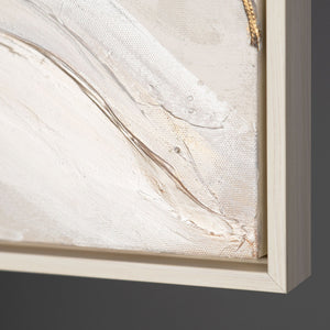 Käsinmaalattu abstrakti akryylimaalaus kankaalle – lehdet ja luonnonaiheet, moderni seinämaalaus "Luonnollinen koristelu"