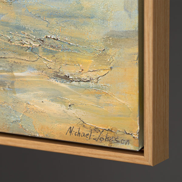 Leinwandrahmen Detail in Seitenperspektive
