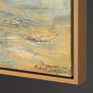 Käsinmaalattu uskonnollinen taulu “Tie valoon” – Hengellinen seinätaide Jeesuksesta merellä