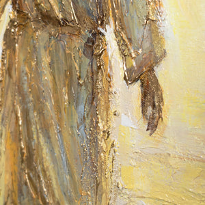 Käsinmaalattu uskonnollinen taulu “Uskoa säteilevä voima” – Kristus merellä