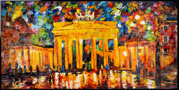 Moderne Wanddeko handgemalt