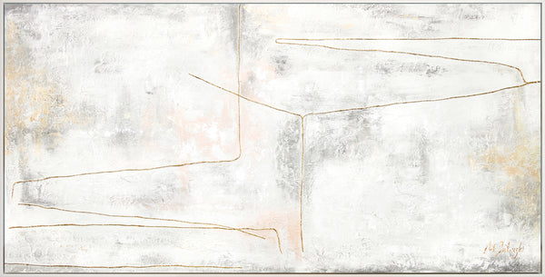 Abstrakti Moderni Taide kankaalle "Kultainen Rusetti" – abstrakti taide, canvas taulu