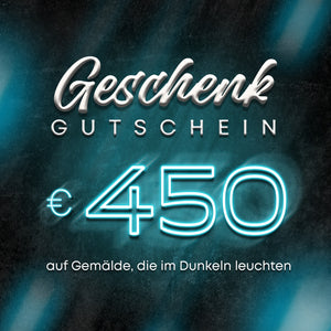 Geschenkkarte für ein leuchtendes Gemälde 450 Euro
