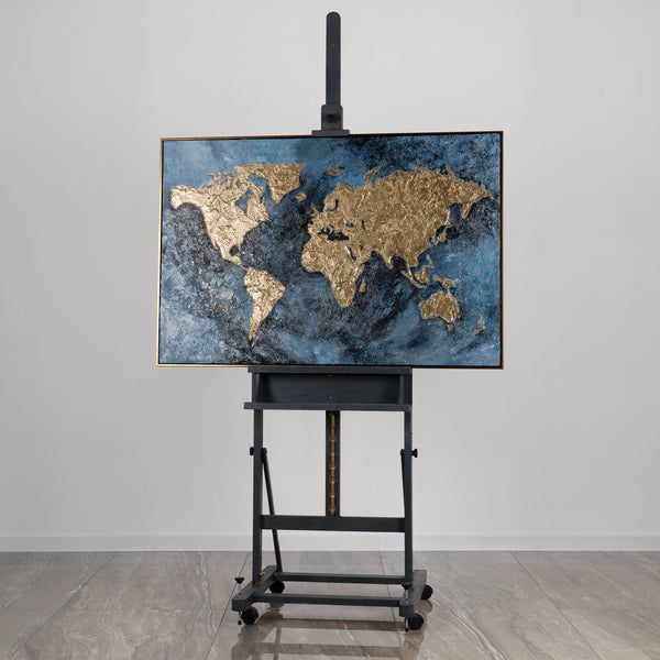 Yöloistavat Taideteokset Käsintehty Maalaus Kehyksillä "Taianomainen Kartta"