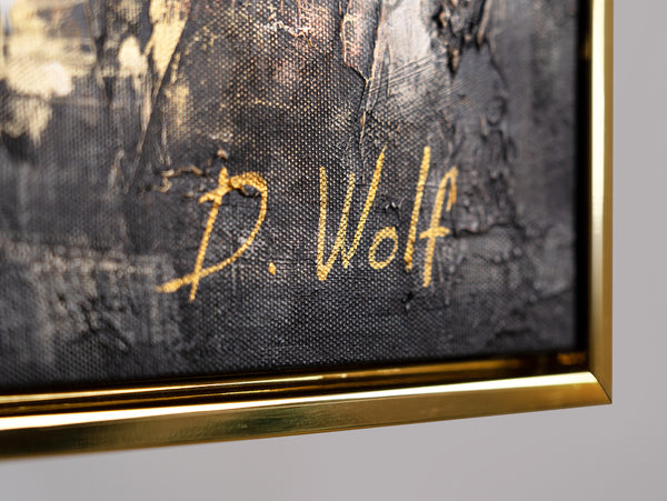 Rückseite Leinwand mit Rahmen