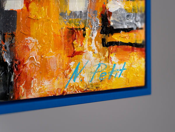 Pimeässä hehkuva maalaus "Pikkukaupunki"