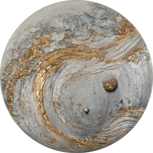 Heliona – Ainutlaatuinen käsinmaalattu akryylimaalaus, Abstrakti taide kotiisi