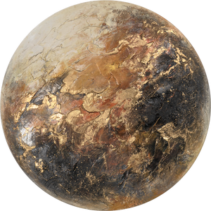 Akryylimaalaus planeetan muodossa – "Venus" Moderni canvas taulu ja abstrakti taide