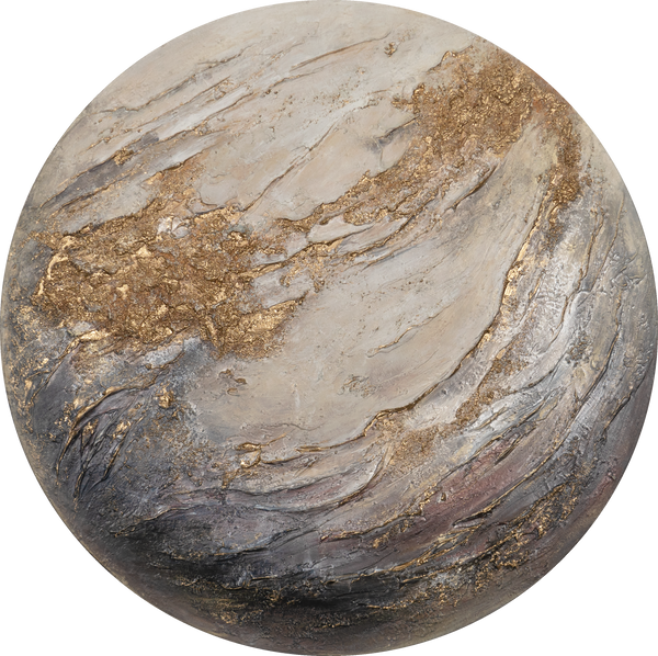 Käsintehty abstrakti taide tyylikkäisiin Toimistoihin ja Olohuoneisiin – "Iridium" canvas taulu