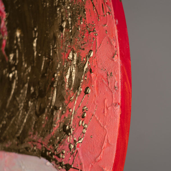 Maalaus ylellisillä kultaisilla Tekstuureilla "Kultainen Hehku" canvas taulu