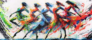 Künstlerische Acrylmalerei Struktur Deko