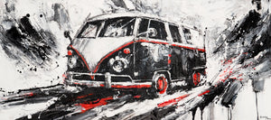 Künstlerische Acrylmalerei Struktur Deko