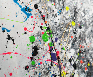 Moderne Abstrakte Gemälde mit Rahmen - Wand Kunst Dekor "Ätherisches Bild"