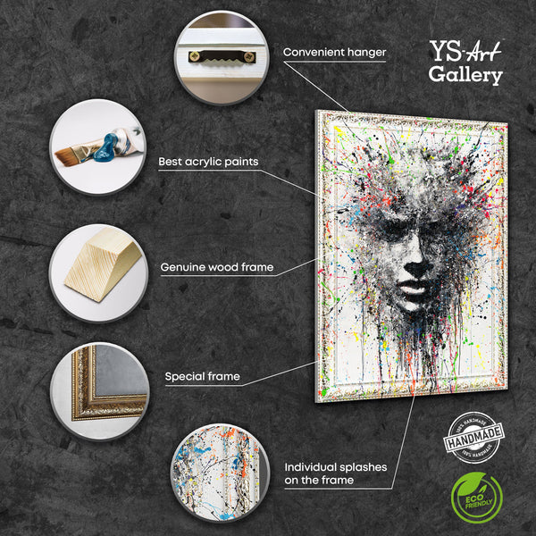 Modernit Abstraktit Maalaukset Kehyksellä – Seinän Taidekoriste „Eteerinen Kuva“ – abstrakti taide taulut kotiin