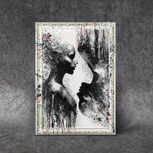 Moderni Taide – Käsinmaalatut Kuva Kankaalle Olohuoneeseen – abstrakti taide taulut kotiin