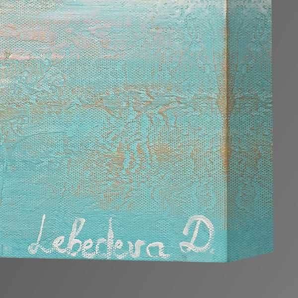 Käsinmaalatut Akryyli Maalaus Merimaisema Abstrakti "Purjeveneet"