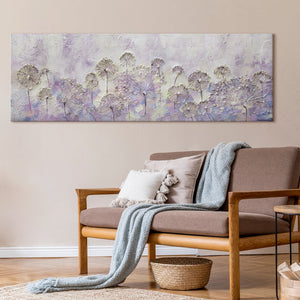 Blumen Bilder Gemalt "Frühlingsanfang" Acrylgemälde mit Rahmen