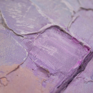 wandbilder modern wohnzimmer Nahaufnahme violette Struktur und Pinselstriche