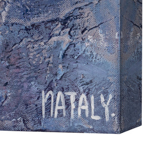 Abstrakti Maalaus "Renessanssiaika" Kangaskuvat Olohuone Moderni kehyksen kanssa