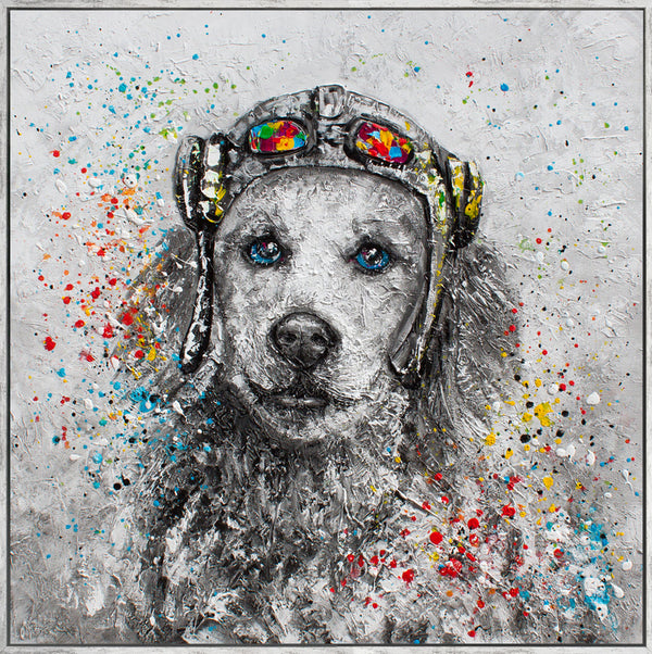 Moderne Wanddeko handgemalt