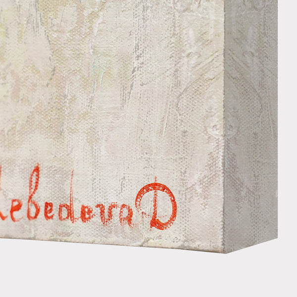 Akryylimaalaukset Eläimet – Käsinmaalatut Eläin Taulut: Kirahvit Kukkapannoilla Kangasmaalauksessa