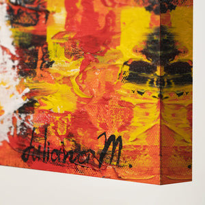 Modernit Makuuhuoneen Kuviin "Satama" Kehyksen kanssa Abstrakti abstrakti taulu