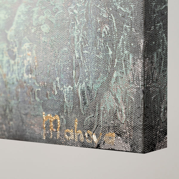 Abstrakti maalaus Akryyliväri Maisemamaalaus "Aurinkoenergia"