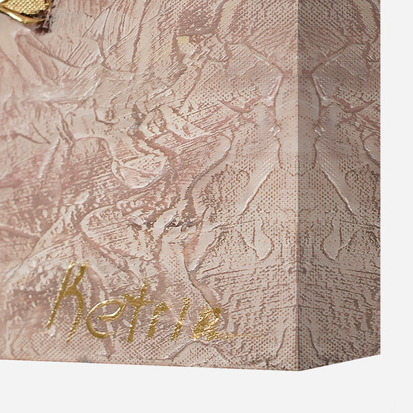 Tyylikäs Akryyli maalaus Kukka-aiheella "Malva"