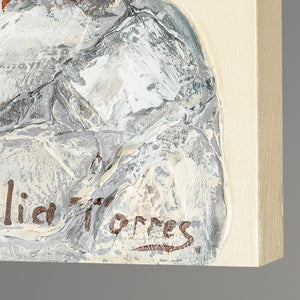 Abstrakti taulu akryylillä kankaalle "Sinfonia"