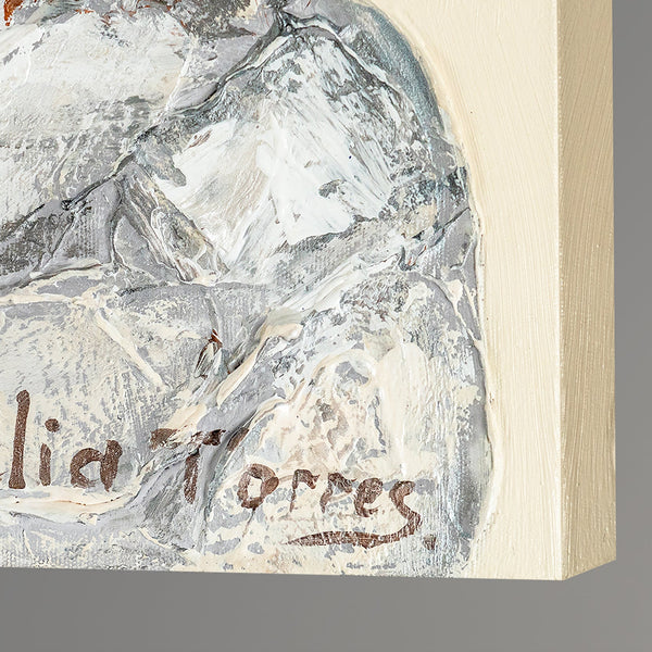 Abstrakti taulu akryylillä kankaalle "Sinfonia"