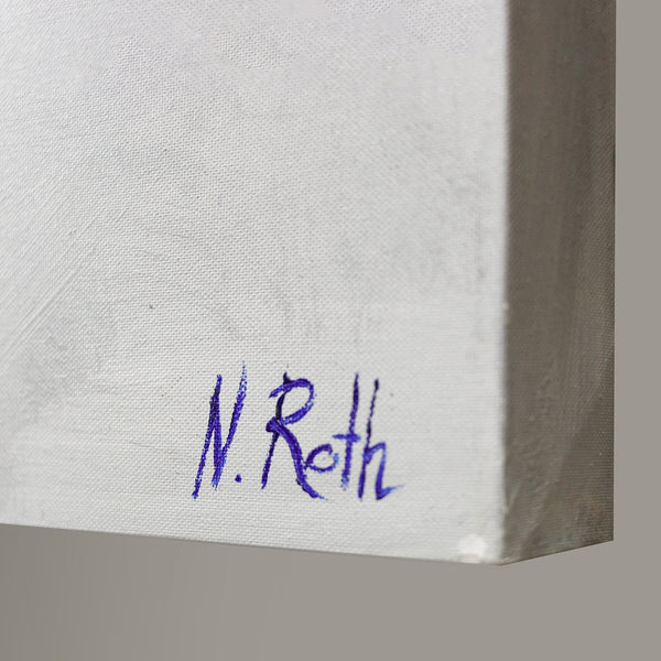 Moderni Abstrakti Taide: Käsinmaalatut Kuvia Kangas "Galaktinen"