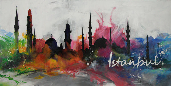 Handgemaltes Leinwandbild modern