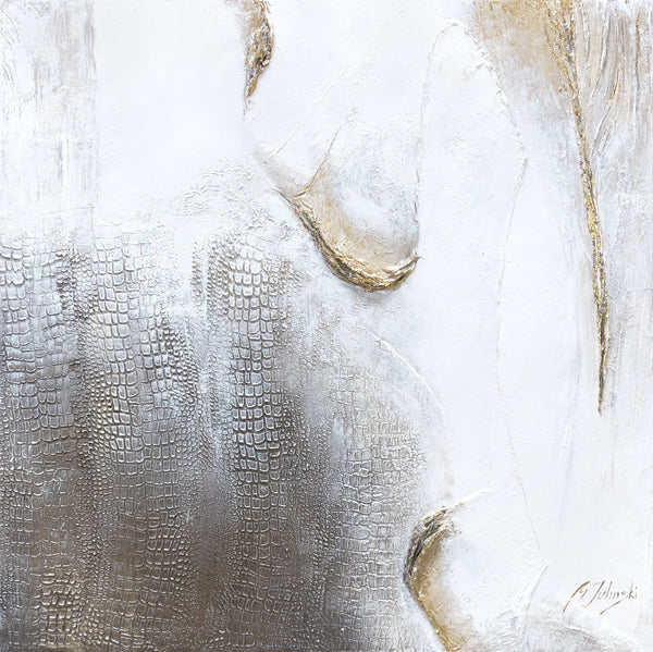 Käsinmaalatut Akryylimaalaukset Kangas abstrakti taulu "Eksoottinen" 100x100cm