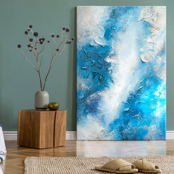 Acrylbilder abstrakt modern "Pazifik" 120x80cm