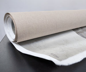 Abstraktes Acrylbild Grau Weiss Struktur Triptychon Kunst