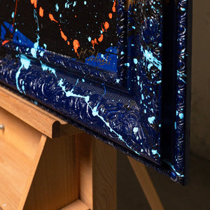 Acrylkunst Modern Handgemalt Detail