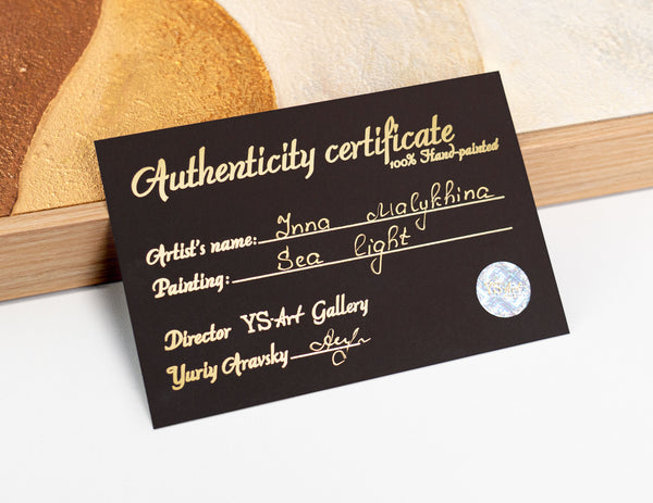 Strukturoitu kankaalle maalattu maalaus kehyksessä, rauhallinen taideteos "Sokerihuntu"