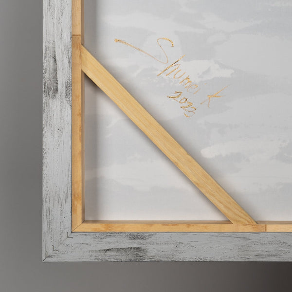 Leinwandbild Gold Grau handgemalt moderne Wanddekoration