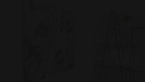 Kukka-aiheiset kuvat akryylimaali kangas "Lumen Lootus" 100x100cm